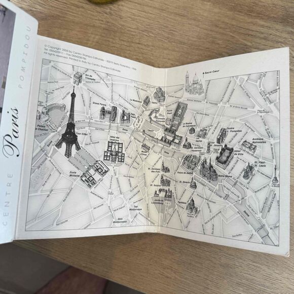 Souvenir de Paris Ville Lumiere Folding Postcard Book Complete Good Condition - Picture 5 of 5